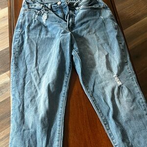 Blue ripped jeans, Size 8